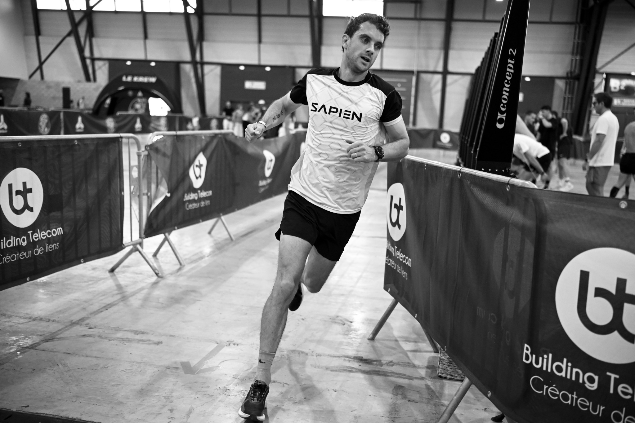 Loïc Rolland Cosnier en compétition, portant le maillot SapienX